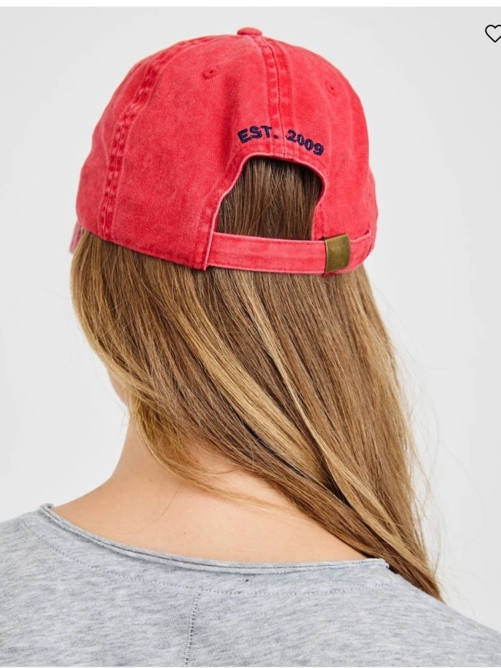 NWT Rails Baseball Cap Vintage Wash Red Adjustable Pull Tab One Size - Picture 8 of 8